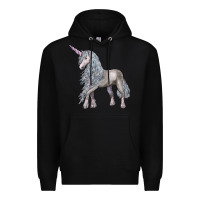 Black Unicorn Premium Hoodie - LillyAllenDesigns
