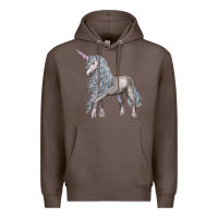 Coffee Unicorn Premium Hoodie - LillyAllenDesigns