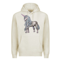 Oatmeal Heather Unicorn Premium Hoodie - LillyAllenDesigns