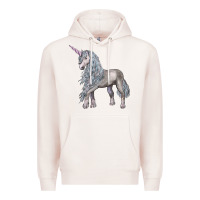 Pale Pink Unicorn Premium Hoodie - LillyAllenDesigns