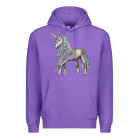 Purple Unicorn Premium Hoodie - LillyAllenDesigns
