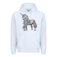White Unicorn Premium Hoodie - LillyAllenDesigns