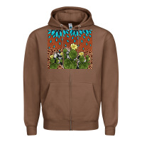 Chestnut cactus gemstone Zipper Hoodie - AdoDesignShop