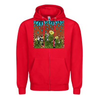 Red cactus gemstone Zipper Hoodie - AdoDesignShop