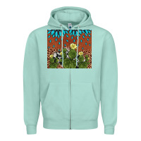 Seafoam cactus gemstone Zipper Hoodie - AdoDesignShop