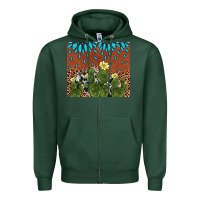 Sports Green cactus gemstone Zipper Hoodie - AdoDesignShop