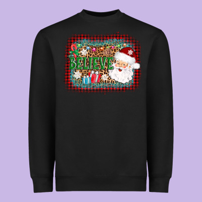 Believe Santa Heavyweight Sweatshirt Designed By Adodesignshop