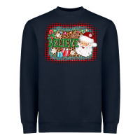Navy believe santa Heavyweight Sweatshirt - AdoDesignShop