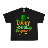 Black lucky dude St. Patricks Day Urban Heavy Tee - FaDigitalArtStudio