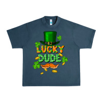 Midnight Navy lucky dude St. Patricks Day Urban Heavy Tee - FaDigitalArtStudio