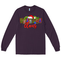 Plum Christmas Grandma Claus Long Sleeve Tee - FaDigitalArtStudio