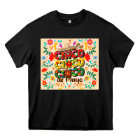 Black cinco cinco cinco de mayo Heavy Core Tee - CowGirlArtShop