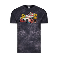 Cloud Black Kentucky 4th of July Vintage Tee - FaDigitalArtStudio