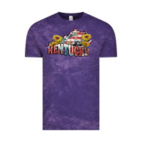 Cloud Purple Kentucky 4th of July Vintage Tee - FaDigitalArtStudio