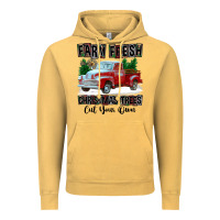 Vintage Mustard Farm Fresh Christmas Trees Cut Your Own Vintage Hoodie - FaDigitalArtStudio