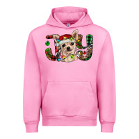 Fuchsia Pink Christmas chihuahua joy Urban Hoodie - RanaPortraitStore