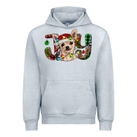 Heather Grey Christmas chihuahua joy Urban Hoodie - RanaPortraitStore