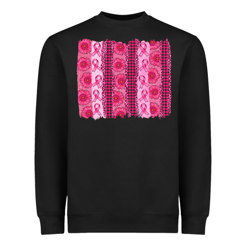 Breast Cancer Brushstroke Heavyweight Sweatshirt by AdoDesignShop | Teevron