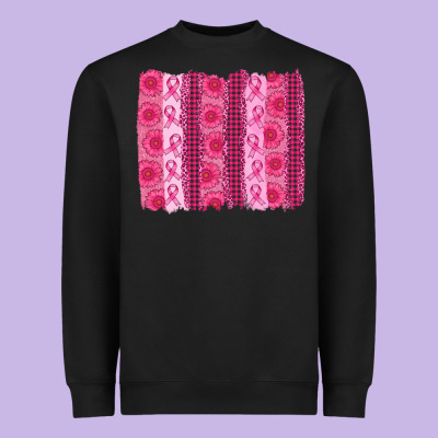 Breast Cancer Brushstroke Heavyweight Sweatshirt Designed By Adodesignshop