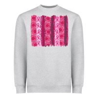 Heather Grey breast cancer brushstroke Heavyweight Sweatshirt - AdoDesignShop