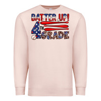 Pale Pink batter up 4th grade Premium Sweatshirt - JahusDesignShop