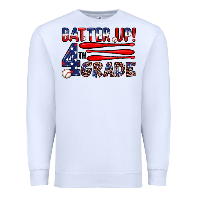 Batter Up 4th Grade Premium Sweatshirt by JahusDesignShop | Teevron