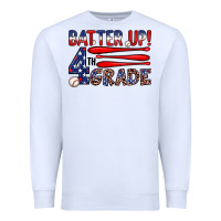 White batter up 4th grade Premium Sweatshirt - JahusDesignShop