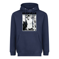 Navy johnny knoxville Heavyweight Hoodie - DesigneFamous