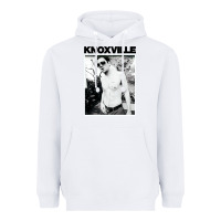 White johnny knoxville Heavyweight Hoodie - DesigneFamous