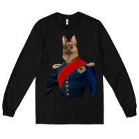 Black Pet Portraits, Custom Pet Portraits, Renaissance Pet Portraits, Custom Long Sleeve Tee - RanaPortraitStore