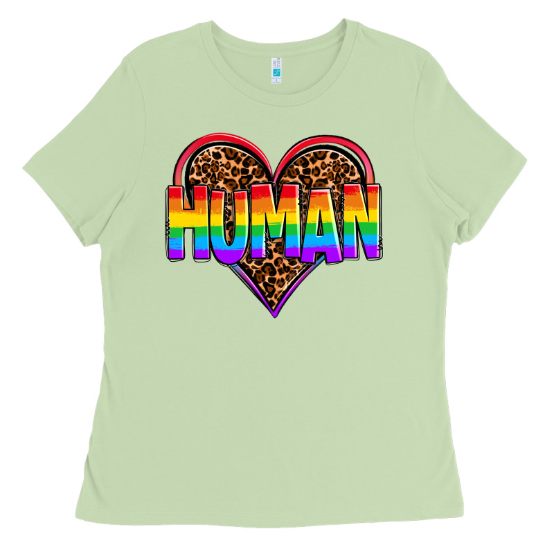 Lgbt Pride Human Ladies Tee by OliviaCreatesArt | Teevron