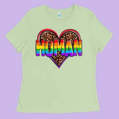 Lgbt Pride Human Ladies Tee Designed By Oliviacreatesart