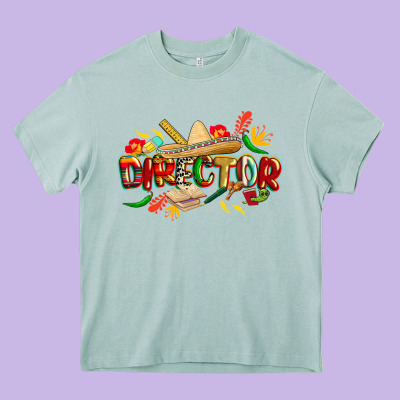 Cinco De Mayo Director Heavy Core Tee Designed By Cowgirlartshop
