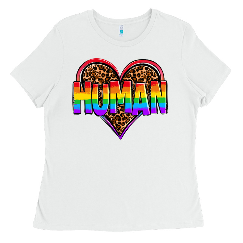 Lgbt Pride Human Ladies Tee by OliviaCreatesArt | Teevron