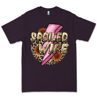 Plum Spoiled Wife Mother's Day Premium Tee - CowGirlArtShop