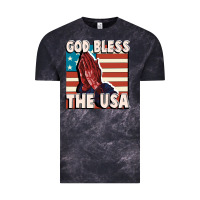 Cloud Black God Bless the USA Vintage Tee - FaDigitalArtStudio