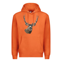 Carrot Mule Buck Deer Head Premium Hoodie - LillyAllenDesigns