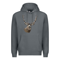 Rock Mule Buck Deer Head Premium Hoodie - LillyAllenDesigns