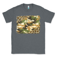 Charcoal Heather leopard camo pattern background Classic Tee - Jasminsmagicworld