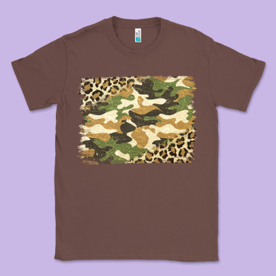 Leopard Camo Pattern Background Classic Tee Designed By Jasminsmagicworld