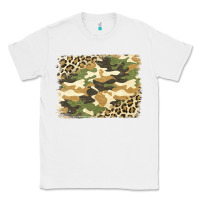 White leopard camo pattern background Classic Tee - Jasminsmagicworld