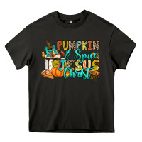 Asphalt Pumpkin spice and Jesus Christ Heavy Core Tee - RanaPortraitStore