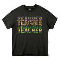 Asphalt teacher mardi gras Heavy Core Tee - CowGirlArtShop