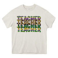 Cream teacher mardi gras Heavy Core Tee - CowGirlArtShop
