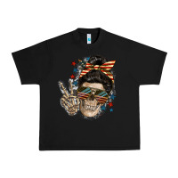 Black American Mother skull Mother's Day Urban Heavy Tee - FaDigitalArtStudio