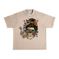 French Oak American Mother skull Mother's Day Urban Heavy Tee - FaDigitalArtStudio