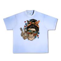 Grape Ice American Mother skull Mother's Day Urban Heavy Tee - FaDigitalArtStudio