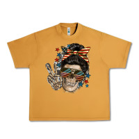 Peanut Butter American Mother skull Mother's Day Urban Heavy Tee - FaDigitalArtStudio