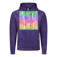 Cloud Purple watercolor rainbow tiger seamless pattern Vintage Hoodie - BundleAndBundleShop