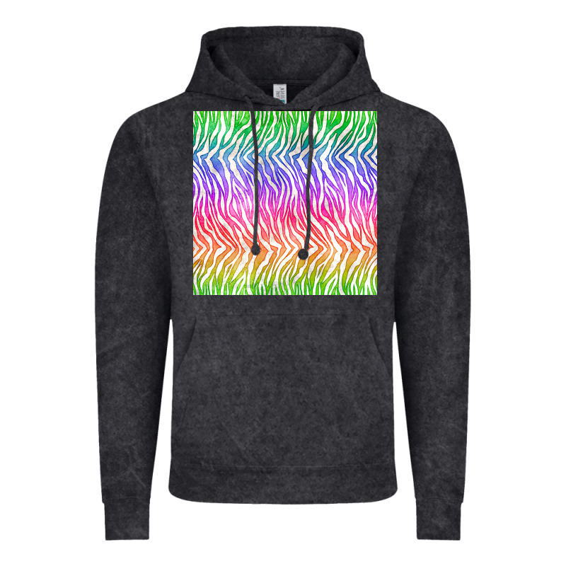 Watercolor Rainbow Tiger Seamless Pattern Vintage Hoodie by BundleAndBundleShop | Teevron